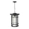 Z-Lite Jordan 1 Light Outdoor Chain Mount Ceiling Fixture, Black And Clear Seedy 570CHXL-BK - alternate 3